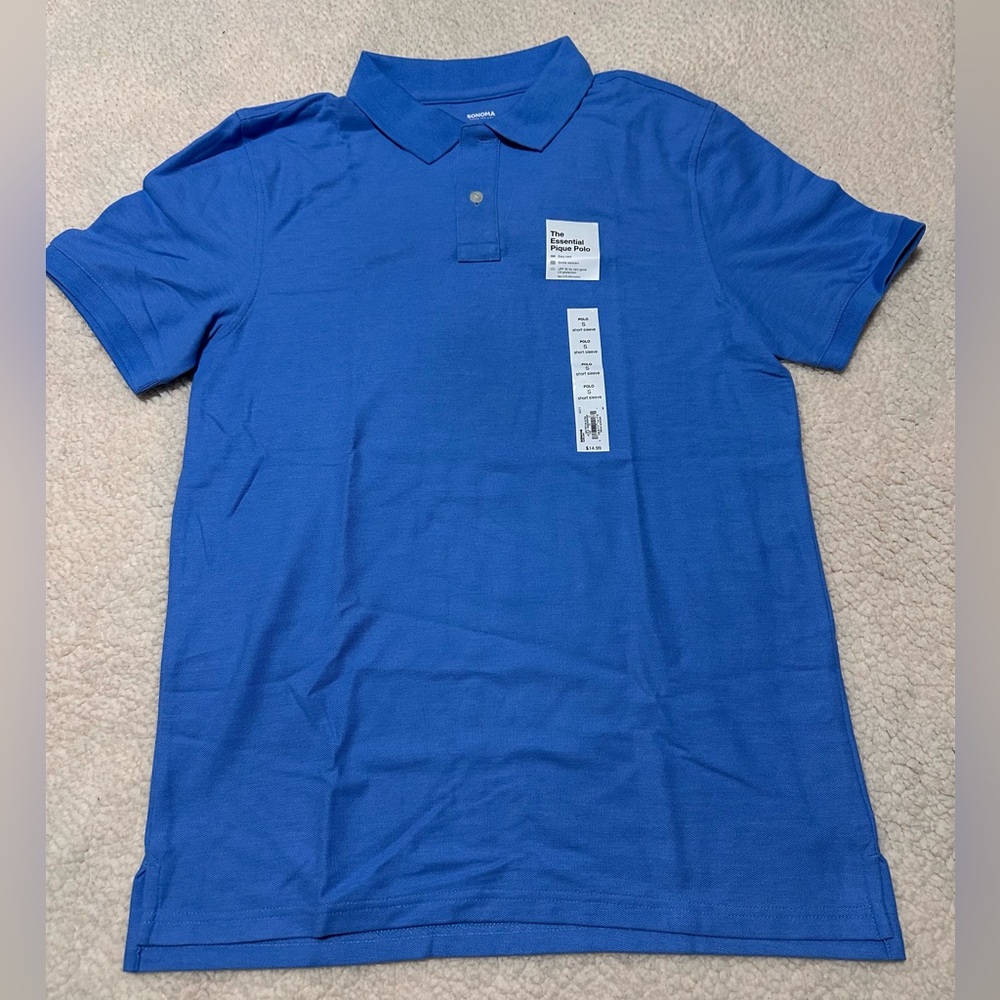 Sonoma Kohl’s Men's Royal Blue Polo Shirt size small